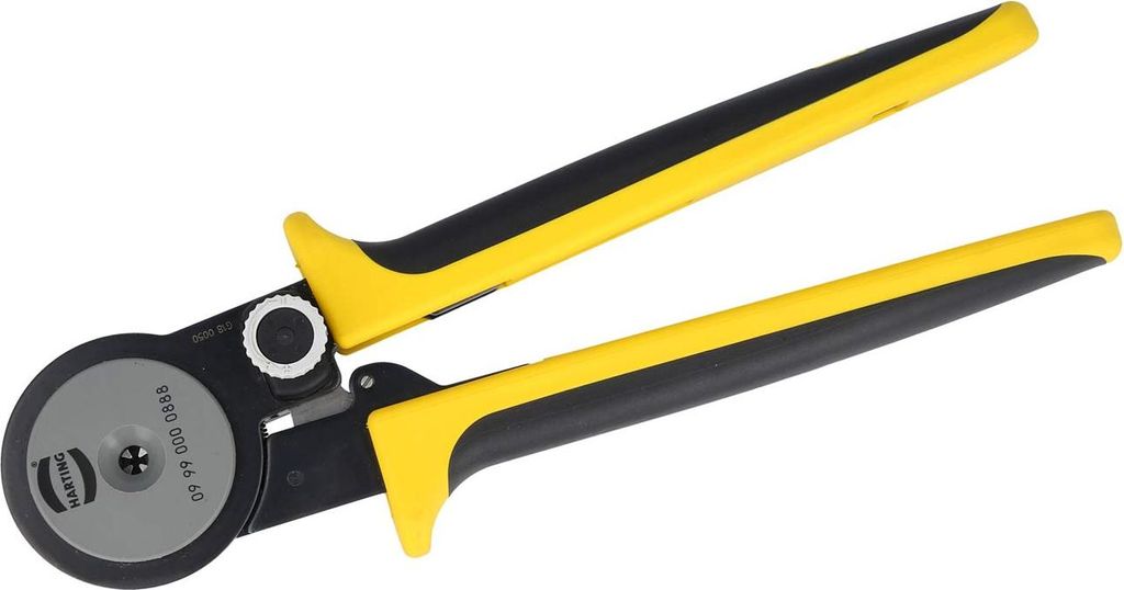 HARTING 4-Kerb Crimpzange inkl. Positionshülsen für Kontaktart: D/E/C/Yellock Crimpkontakt Querschnitt 0,14mm² - 4mm² /