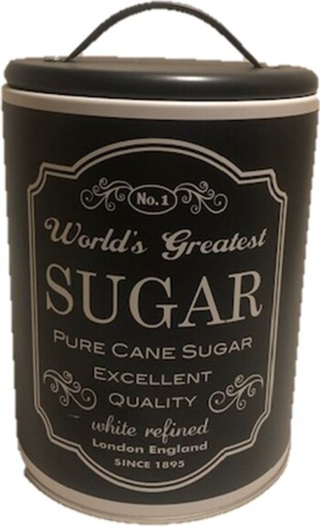 Vorratsdosen im Retro Design - Runde Kaffeedose aus Metall mit Deckel - Nostalgie Dosen für Kaffee, Tee und Zucker