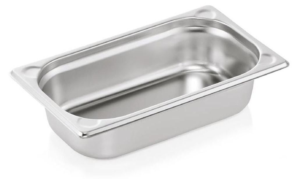 6x GN Behälter 1/4 GN Core, 65 mm, mit U-Ecken, Chromnickelstahl