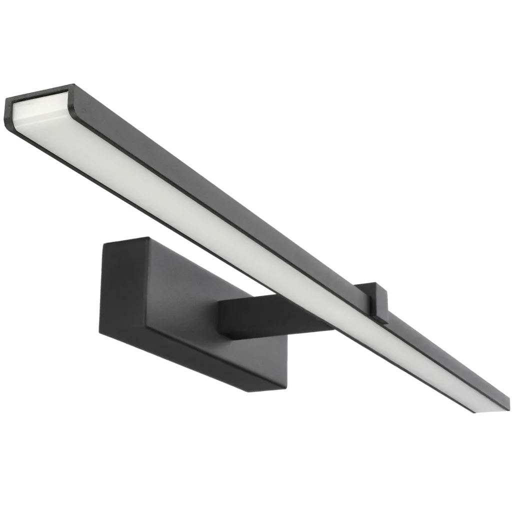 Applique LED 4000K IP44 noir mat ROA 60cm pour miroir EDO777246