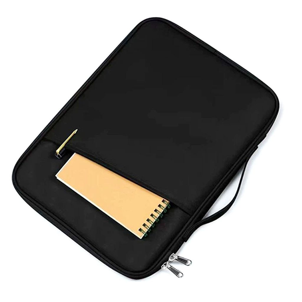 Tablet PC Tasche für 10,8 - 11 Zoll,Laptoptasche mit Tragegriff, Schutzhülle Etui Case mit Zubehörfach, schwarz