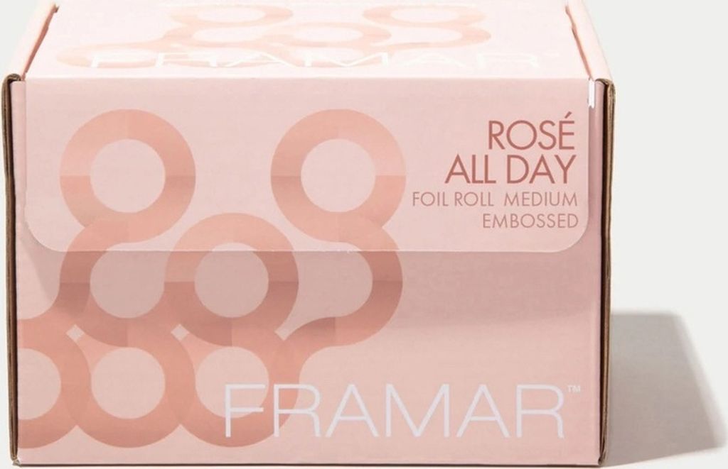 FRAMAR Friseurfolie Aluminiumrolle ROSE ALL DAY 97,5m