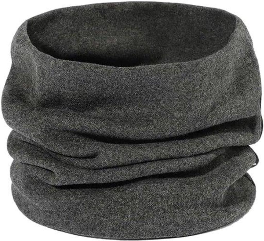 Warme und winddichte Fleece-Schal - unisex - Winter - grau