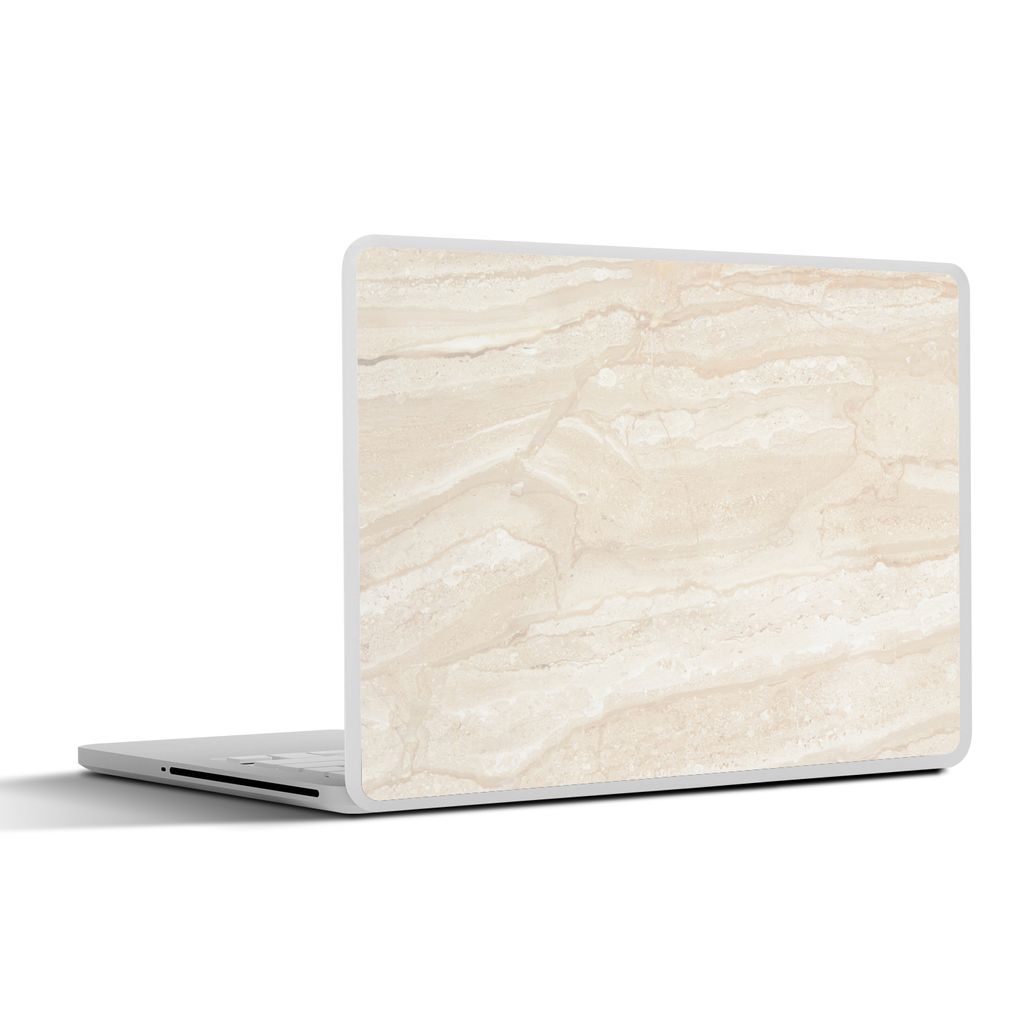 MuchoWow Laptop Aufkleber Sticker Cover Marmor - Kalk - Sand - Textur 32.5x23.5 cm - Sticker für Laptop - Selbstklebend