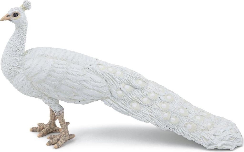 Papo 51192 Pavone bianco 11,5 cm Animali della fattoria Immagine del prodotto 