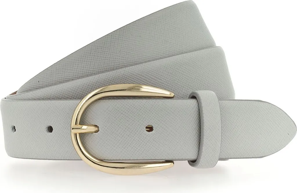 Cintura Vanzetti 30mm in Pelle Grigio Chiaro W85 - Eccellenza Tedesca
