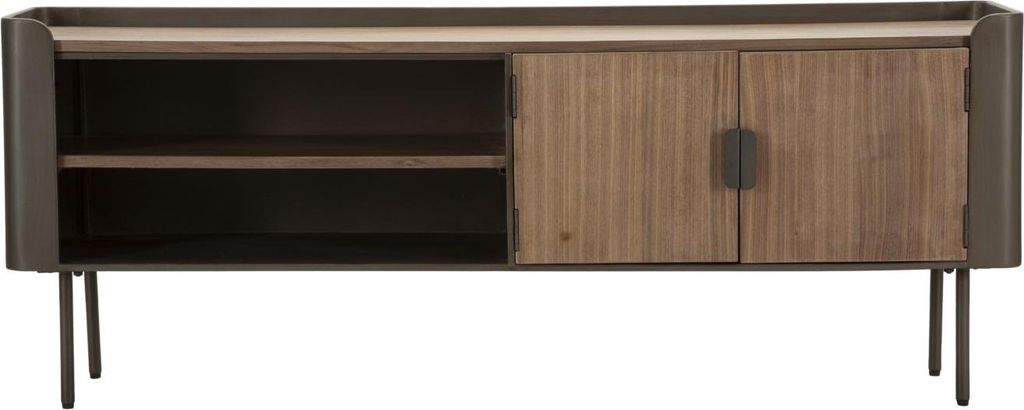 TV-Schrank Toronto 42 x 58 x 150 cm Metall Tanne Braun