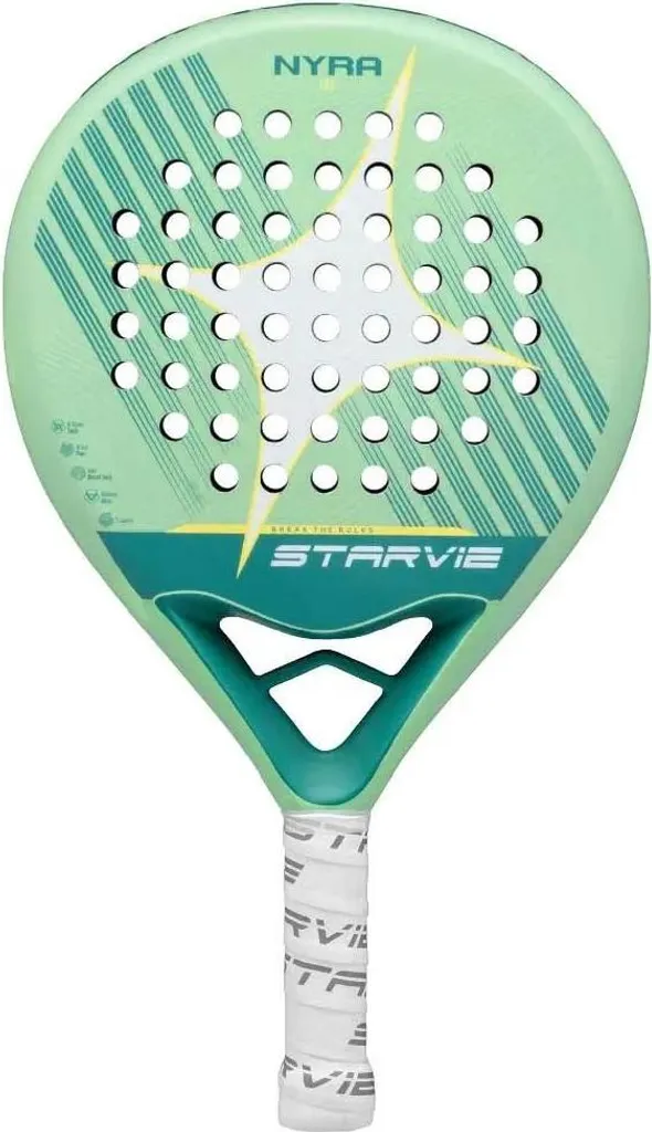 Raquette de padel Star Vie Nyra verte 330-350g idéale pour débuter vite