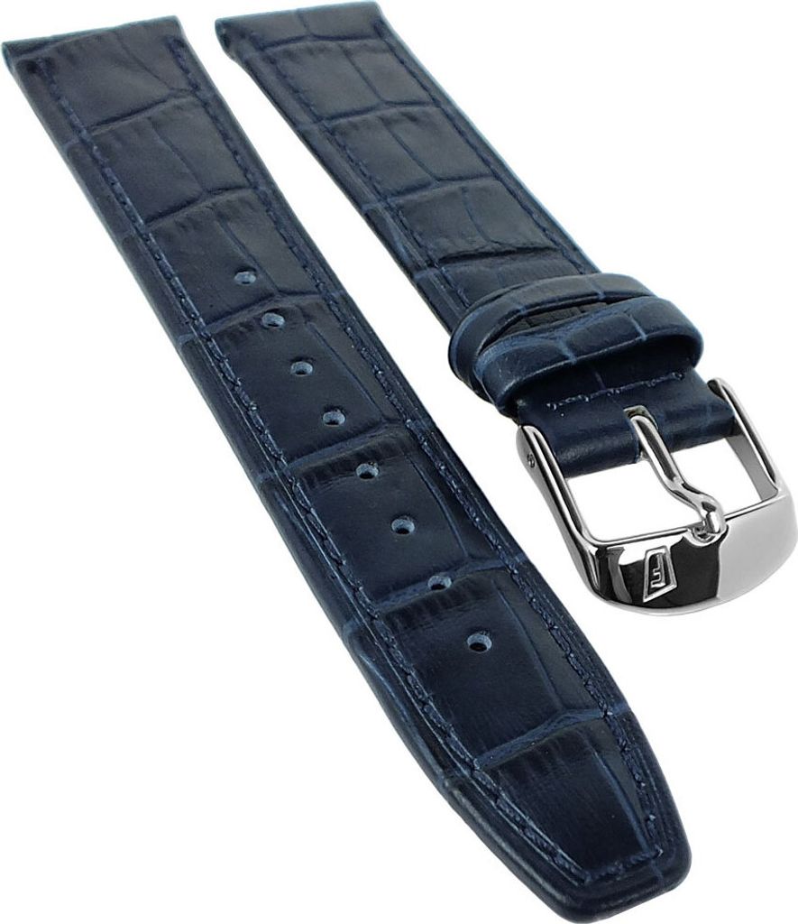 Festina Multifunktion Uhrenarmband 20mm → Leder blau → F16974 F16975