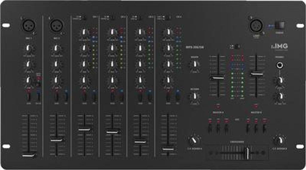 IMG STAGELINE MPX-206/SW 6-Kanal-Stereo-Mischpult