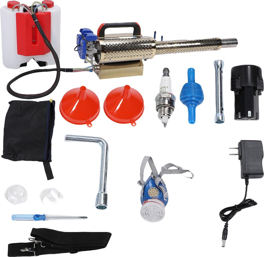 Pflanzennebelgerät, 15 l Fassungsvermögen, leichtes, tragbares Impuls-Nebelgerät für die Landwirtschaft, US-Stecker 100–240 V