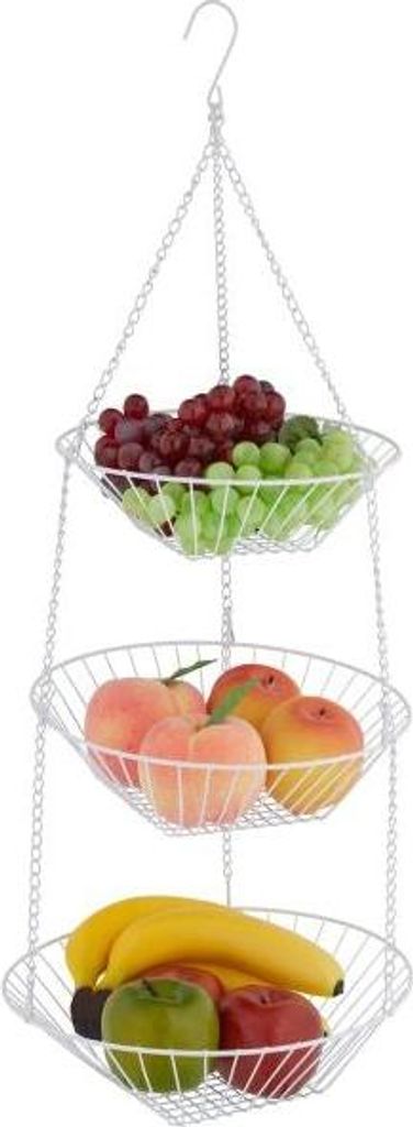 Cesto di frutta da appendere in bianco Immagine del prodotto 