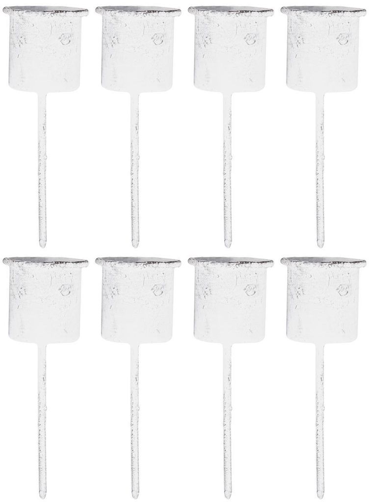 Novaliv 8-delige set witte kaarshouders | Kaarshouder 7,1 x Productafbeelding 