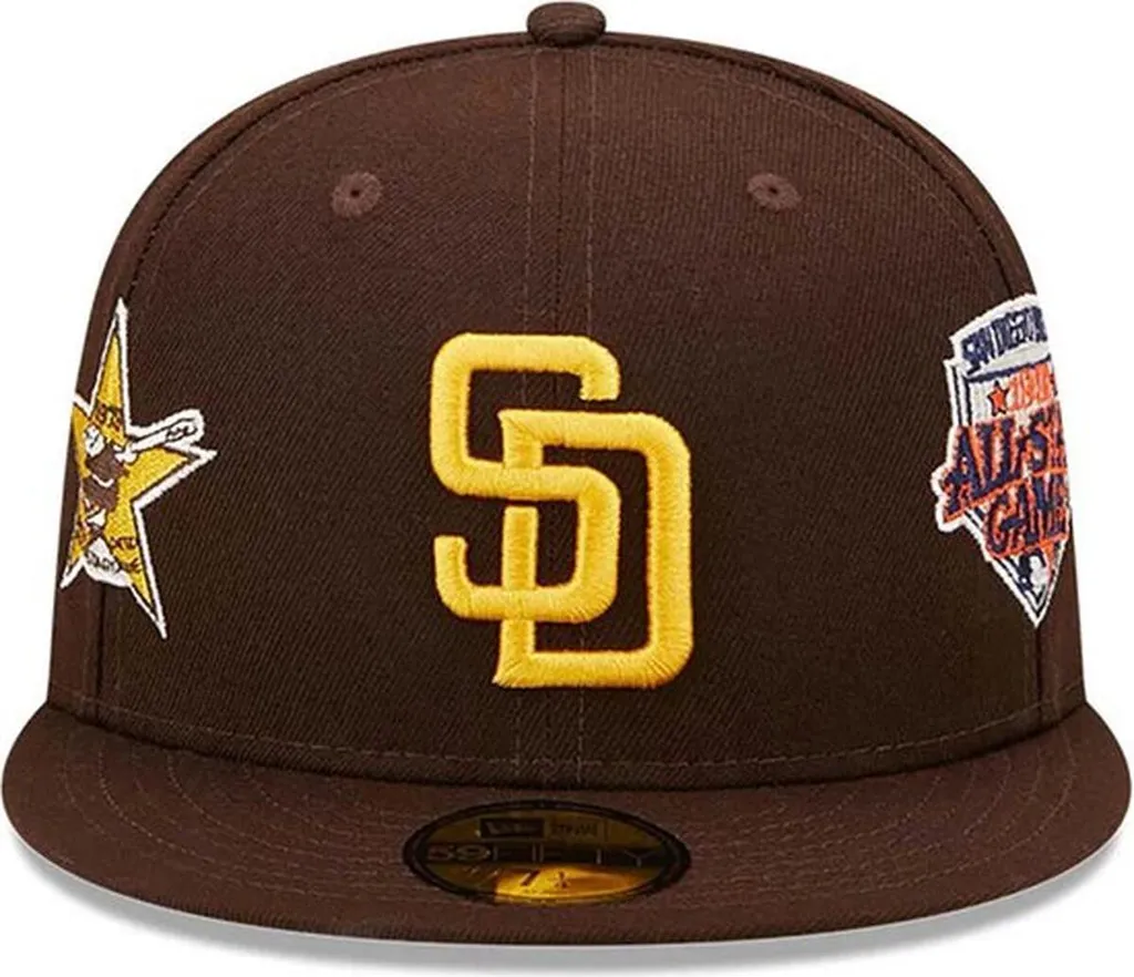 Cappellino New Era 59FIFTY Padres Multi Patch Gold - Esclusiva Street