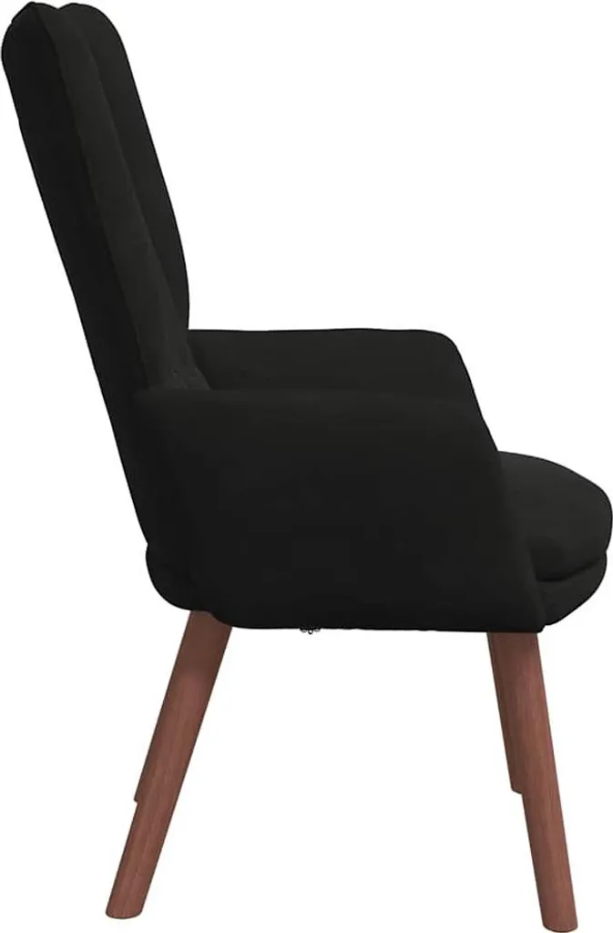 VidaXL Poltrona Velluto Nero 63x67x94 cm | Solidità e Stile Smart - 5