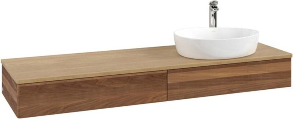 V&B Waschtischunterschrank ohne Frontstruktur Antao 160x50cm, HL, WBP-farbe hon. Oa, w. wal