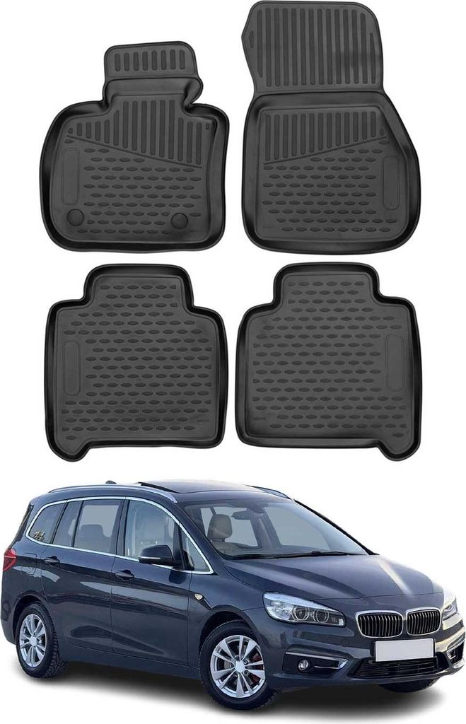 2015-2024 BMW 2er Gran Tourer F46 Fußmatten TPE Schwarz 4 Produktbild 