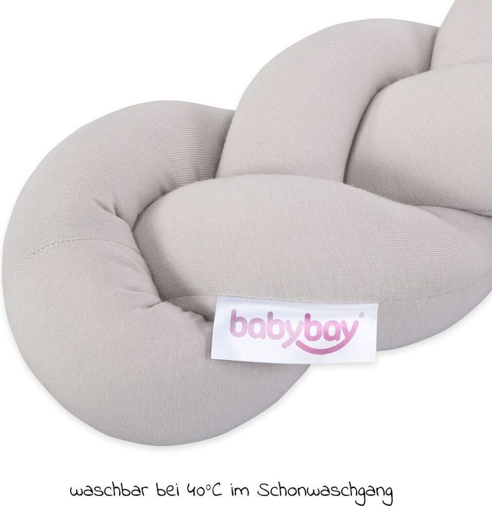 babybay Nestchenschlange geflochten für alle Beistellbetten Produktbild 8