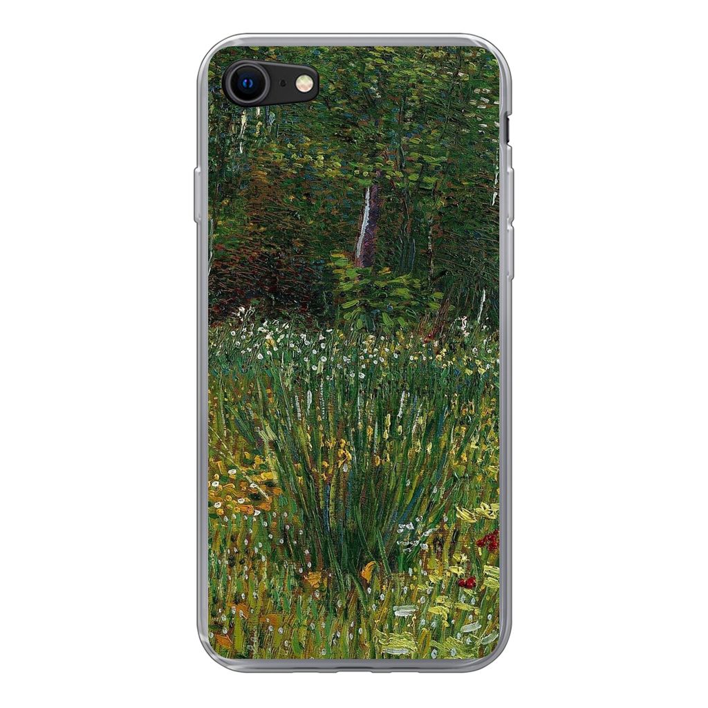 MuchoWow Handyhülle Schutzhülle Hülle für iPhone SE 2022 Asnières - Vincent van Gogh Silikon Softcase Handy Hülle - Schutzhülle