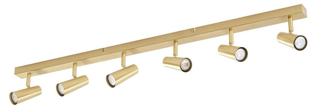 Lindby Deckenstrahler Iluna, 6-flg., messing, GU10 Produktbild 
