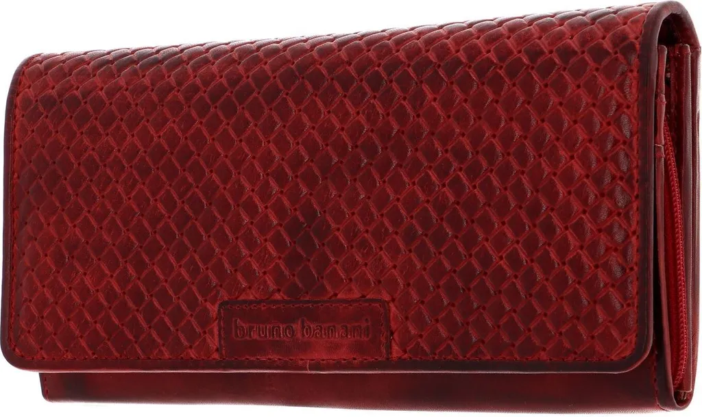 bruno banani Wichita Wallet Quer Red: L'Eleganza del Vero Cuoio Rosso