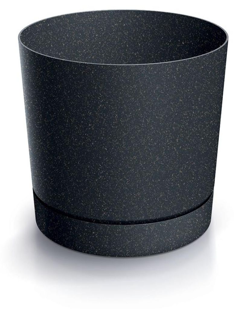 Prosperplast Blumentopf TUBO P Eco Wood Anthrazit 29,2 cm Produktbild 