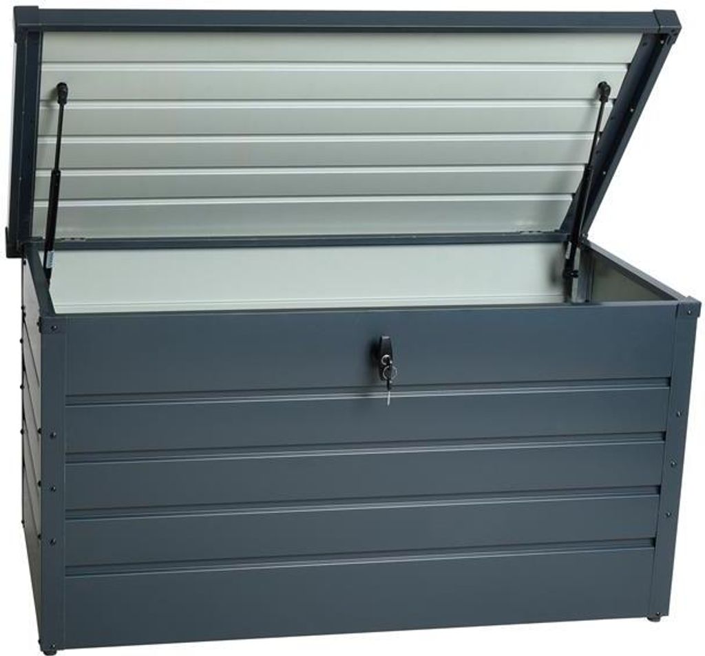 Metall Auflagenbox Kissenbox Gartentruhe Gartenbox Produktbild 2