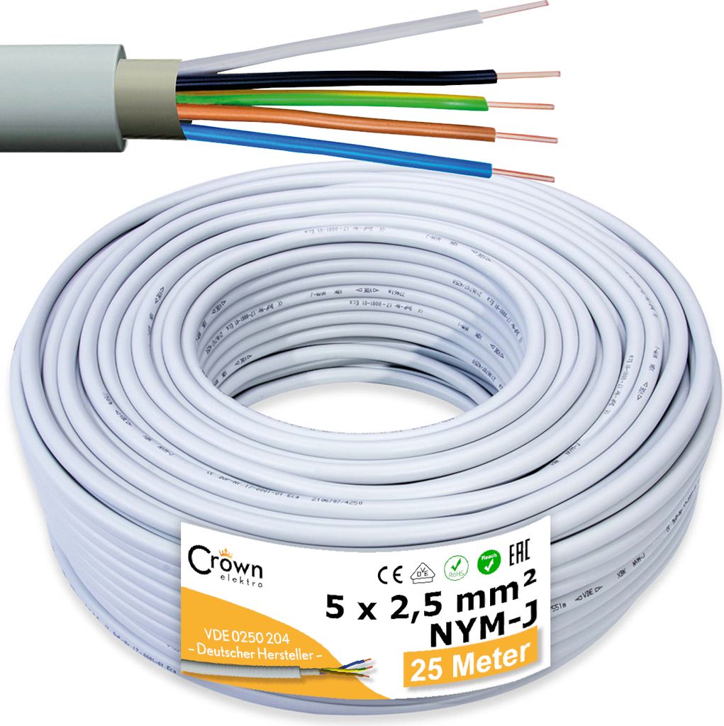 NYM 1x16 Mm² Mantelleitung 50m Ring | Erdungsleitung
