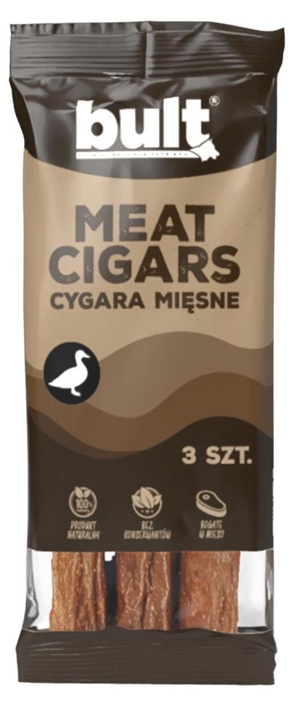 Bult | Cigarre Hundesnack - 150g - 3 Stück - Natürliches Ergänzungsfuttermittel - Ente