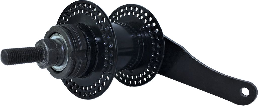 140 Loch Rücktrittbremsnabe schwarz