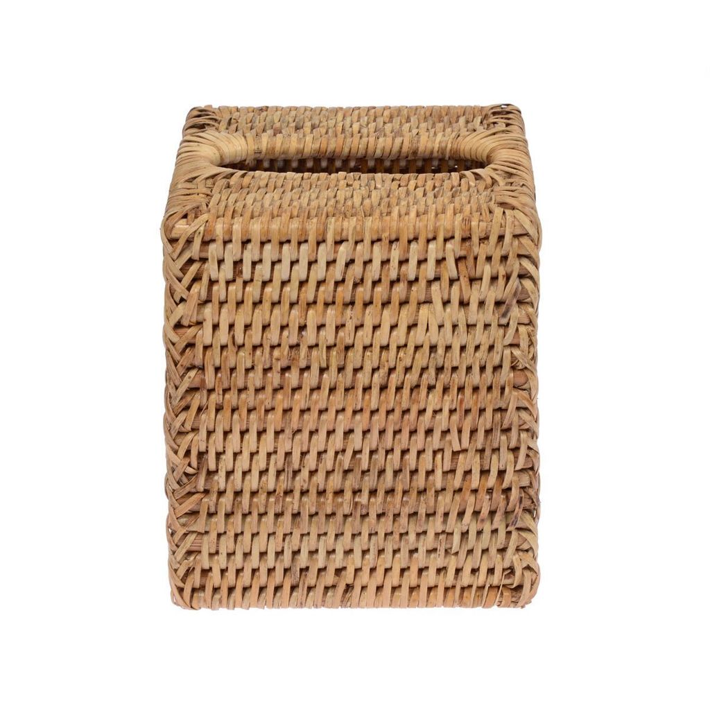 Rarapop Kosmetiktücherbox Cover Quadratisch - Baumwolle Würfel-Design Cream