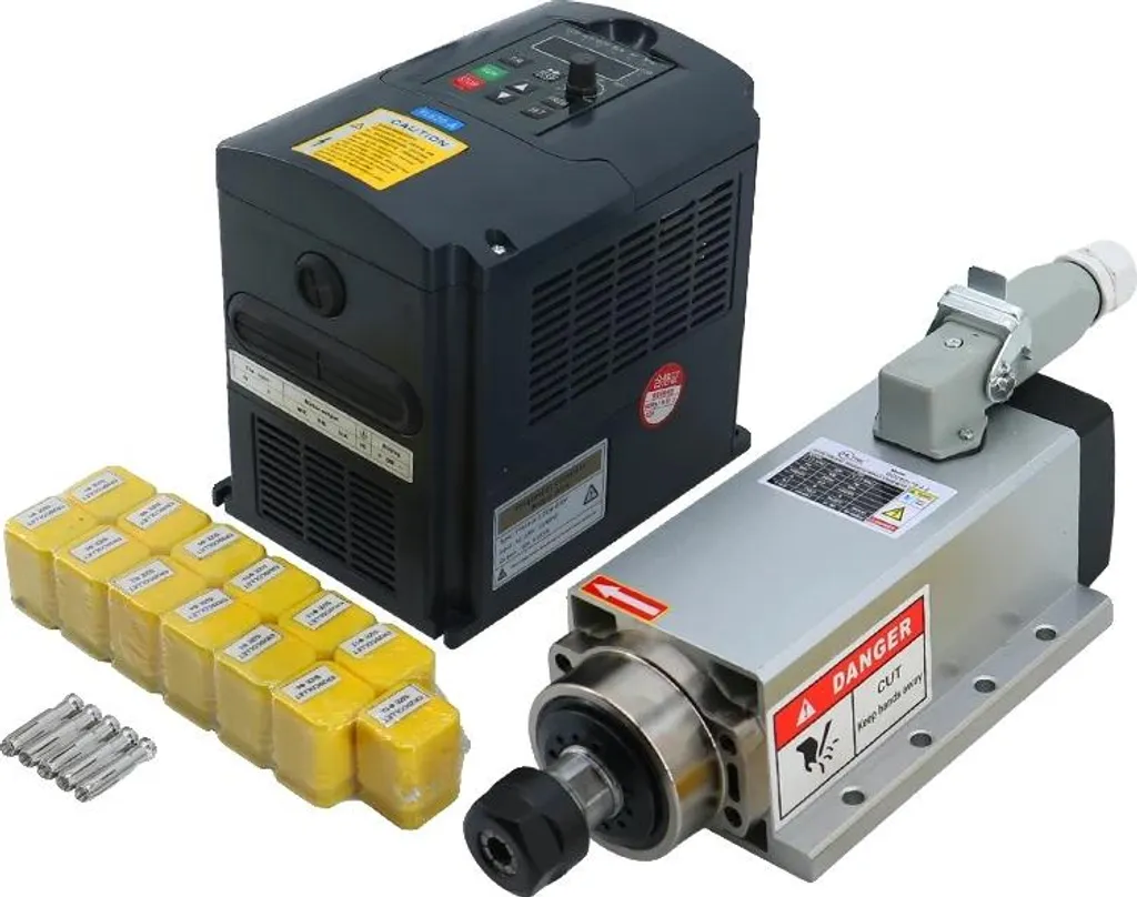 Moteur Broche CNC 220V 24000 tr/min Haute Prise Aéronautique et VFD