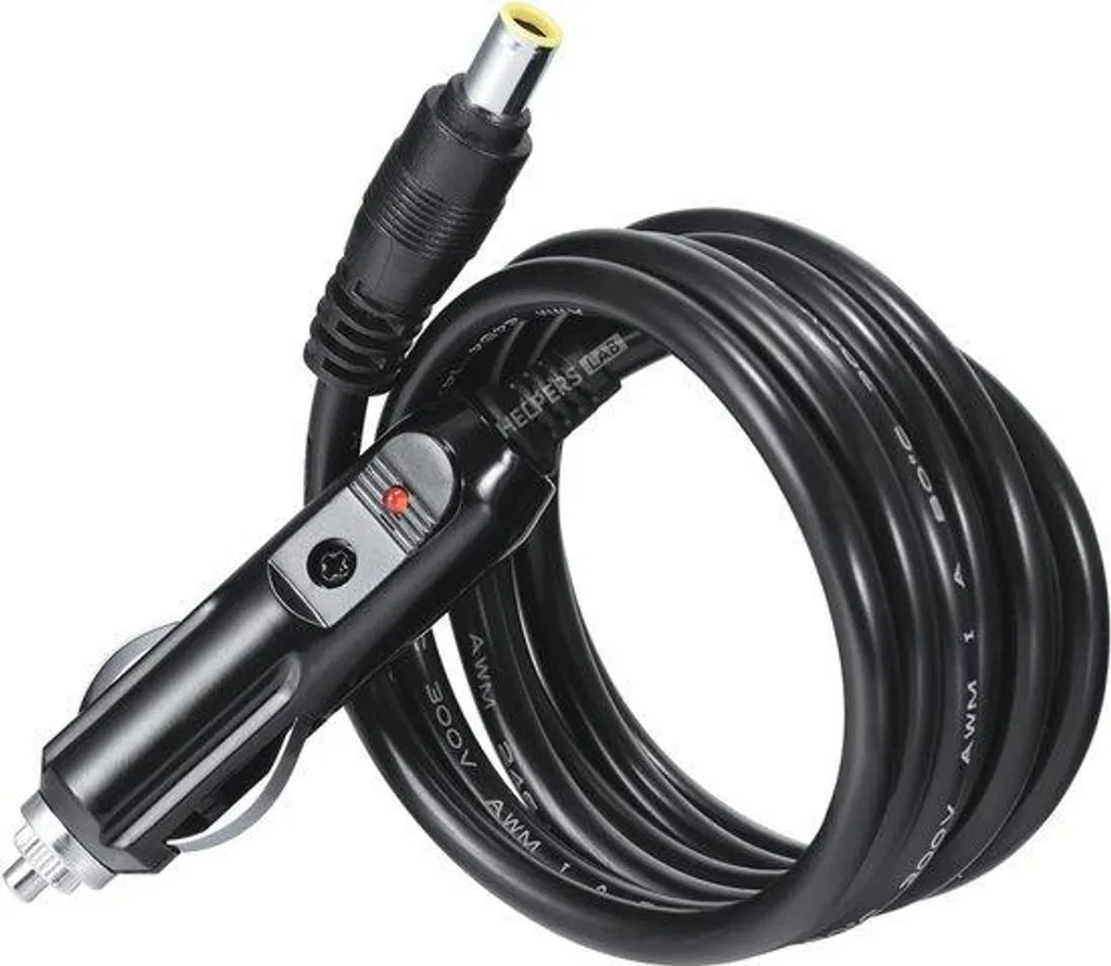 Cordon allume-cigare vers DC 8mm 1,5m pour recharge de batterie solaire