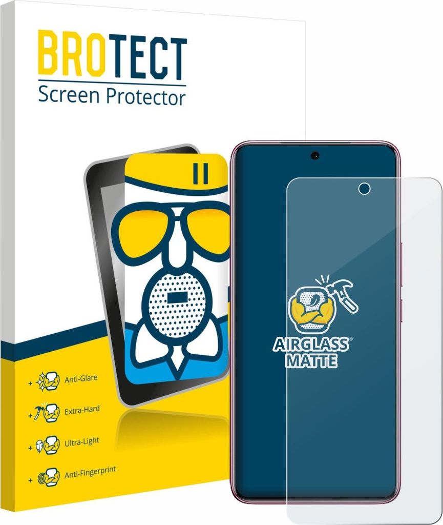 BROTECT Entspiegelungs Schutzglas für Vivo V60e 5G Schutzfolie Panzer Folie Glas Display Schutz matt