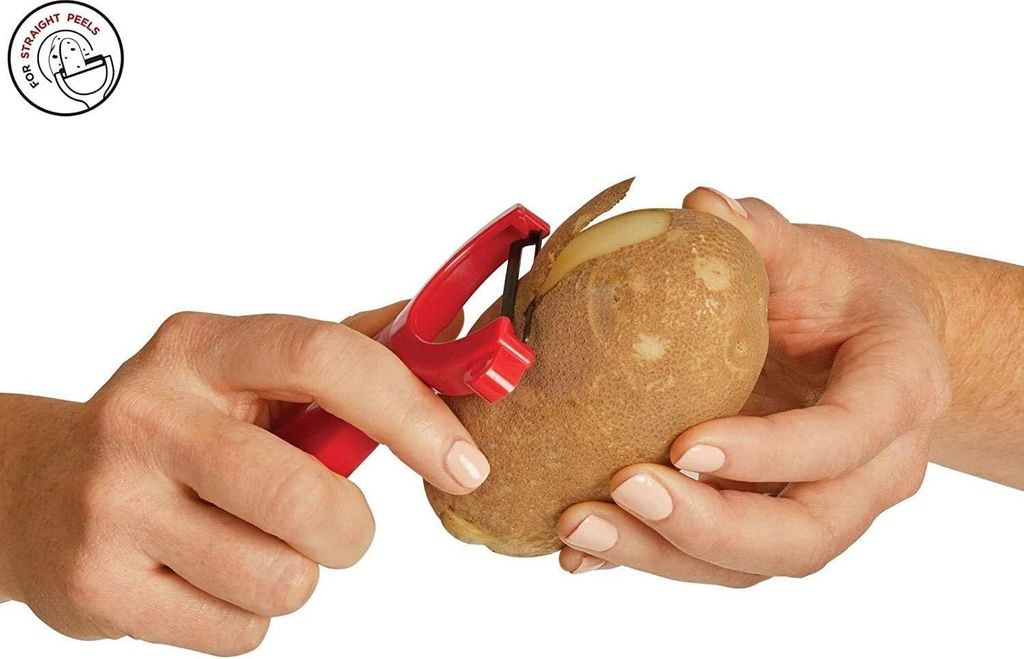 Kartoffelschäler Set - Stahlklinge - Gemüseschäler - 3 Stück