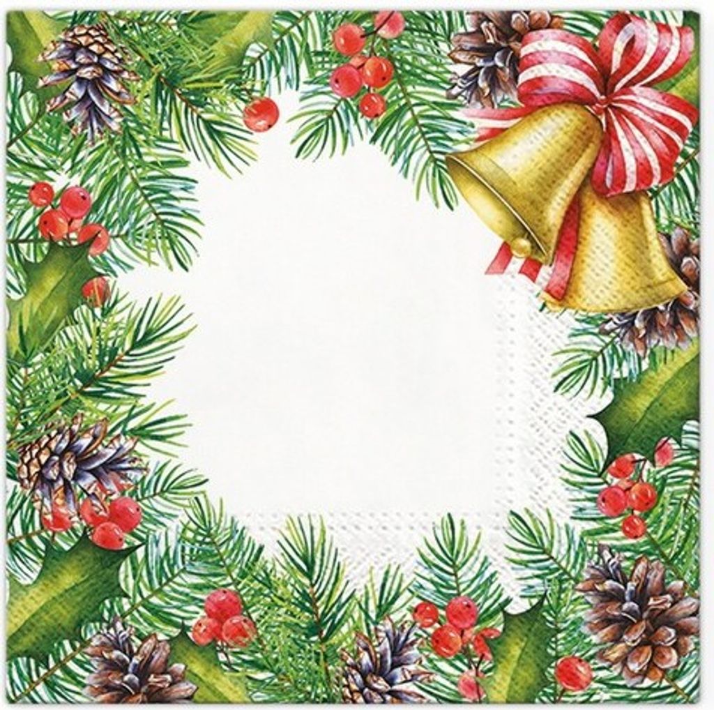 Papiertücher mit goldenen Verzierungen, 33 x 33 cm, 20 Stück