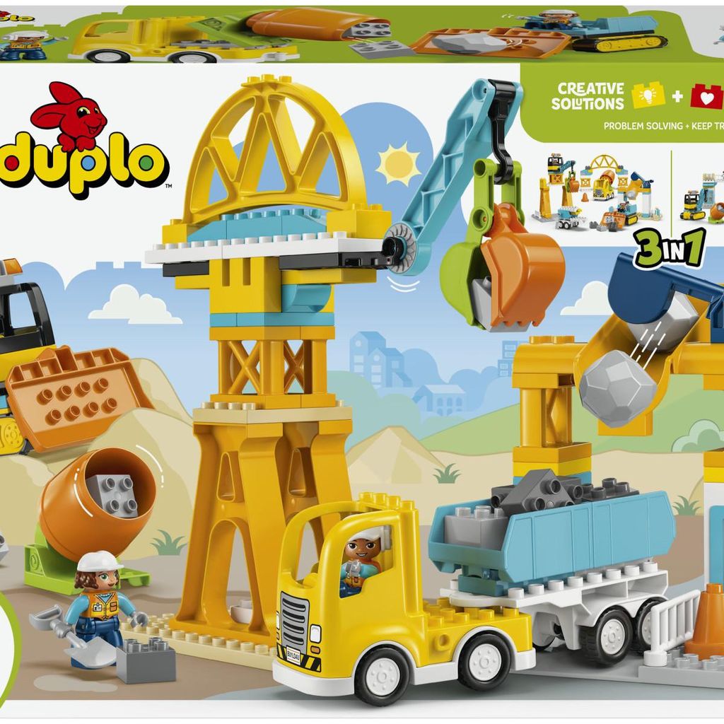 LEGO DUPLO Cantiere e Veicoli 3 in 1 10476 Set da Immagine del prodotto 