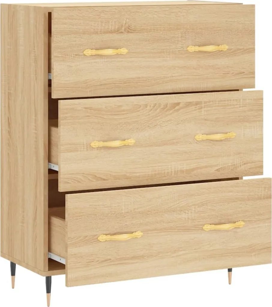 Credenza SYFAX Sonoma 69,5x34x90 cm - Mobile Tech & Home Office - 5