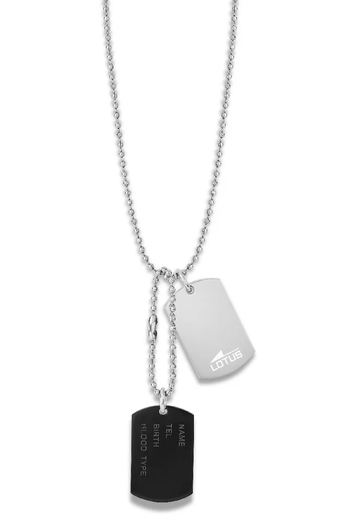 Collier Homme Lotus Style Urban Men Acier Câble Noir Moderne LS2139-1/5