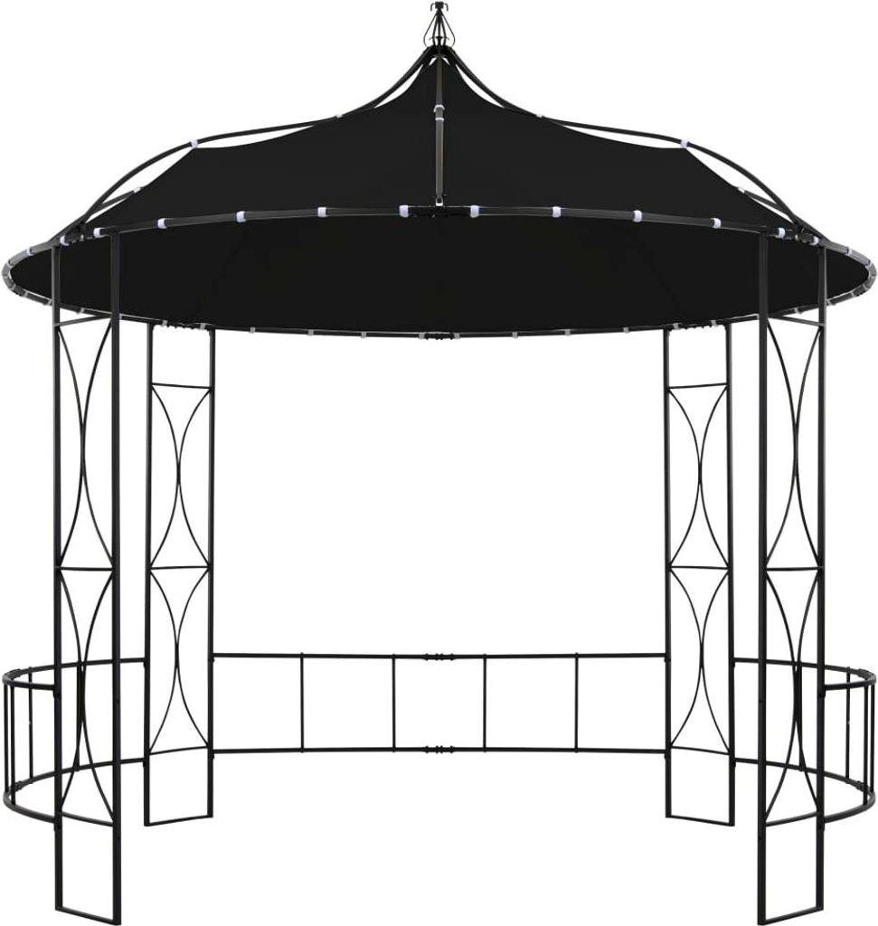 vidaXL Pavillon 300 x 290 cm Anthrazit Rund