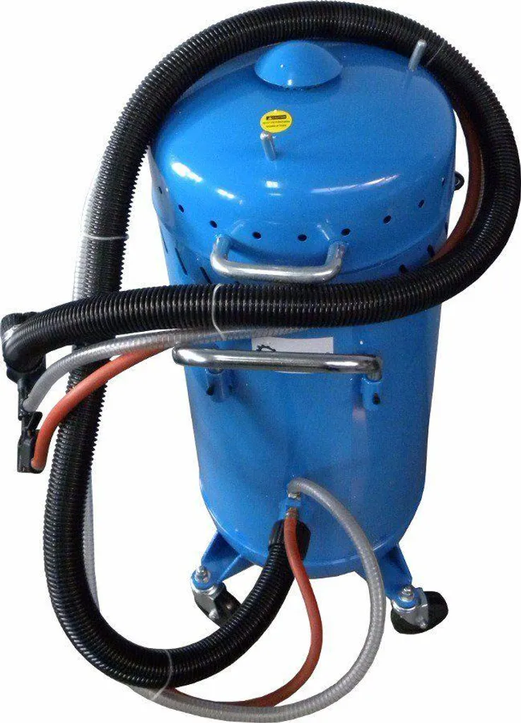 Machine de sablage mobile 106l avec réservoir acier et manomètre - 3