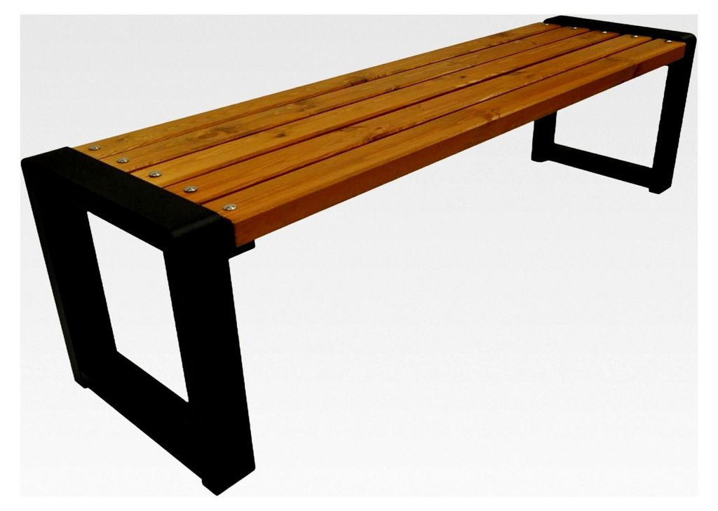 Gartenbank, Parkbank - Gartenmöbel, Outdoor Bank mit 350 kg Tragfähigkeit - Holzbank wetterfest (Eiche, 150 cm - Sitzlänge)