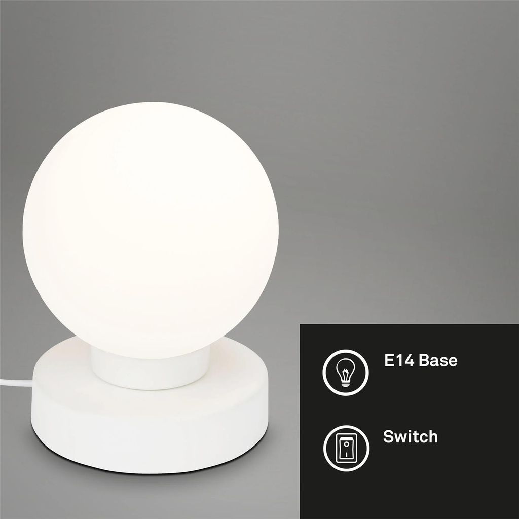 Tischleuchte Briloner Tischkugel Weiß Tischlampe Produktbild 