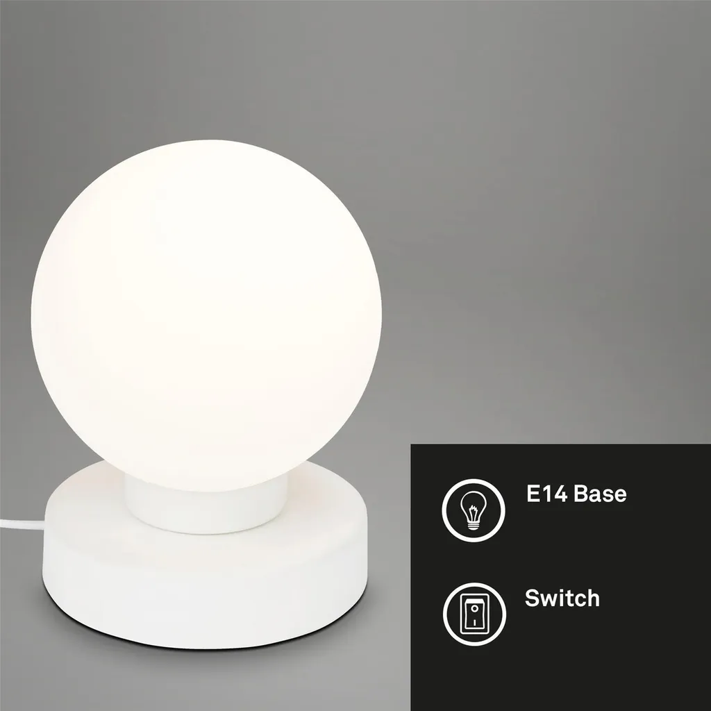 Lampe de Chevet Boule Blanche Briloner Tischkugel Luminaire d'Appoint