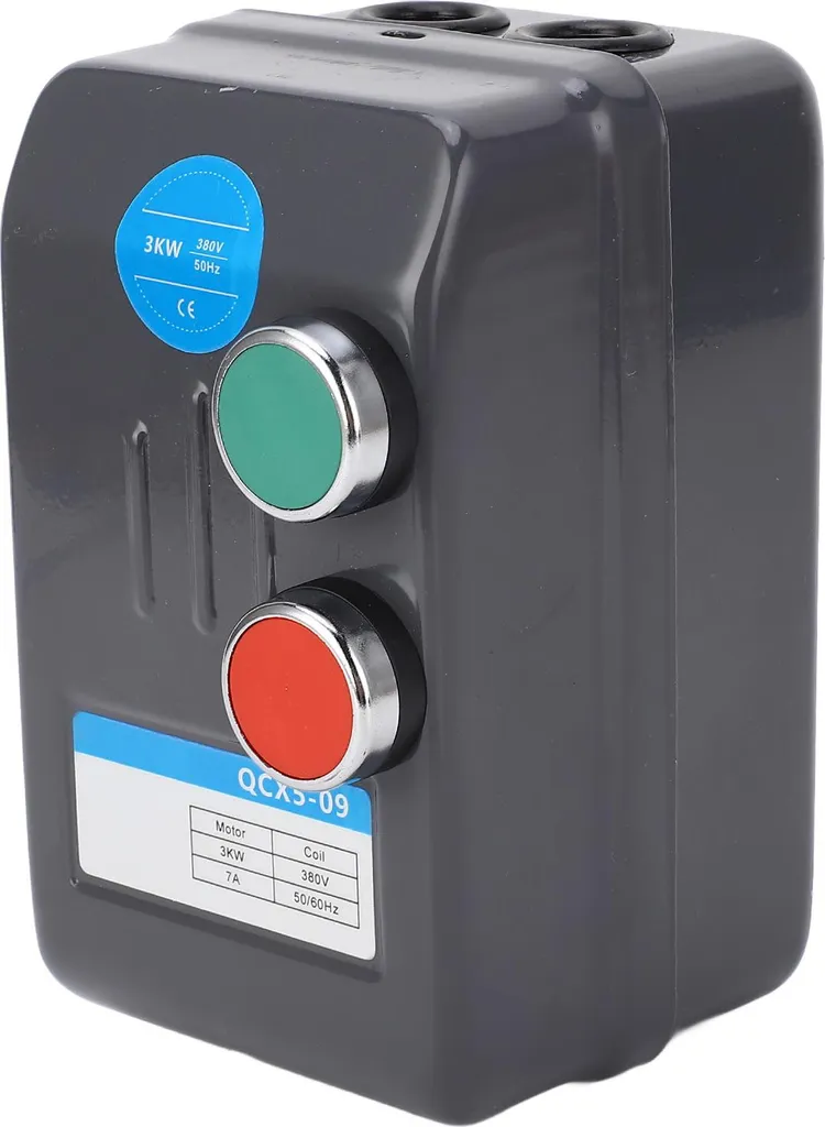 Interrupteur magnétique triphasé avec relais thermique 7,2A pour moteur