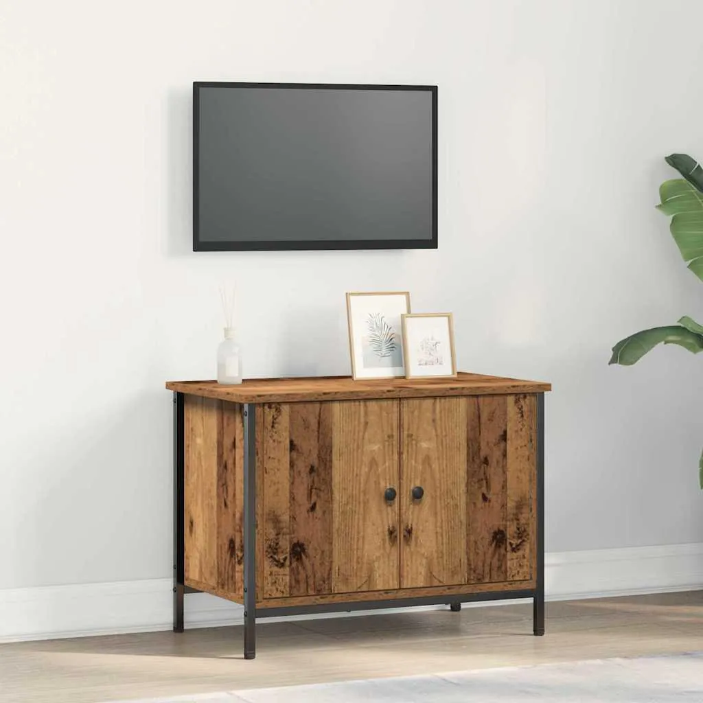 Maison Exclusive Mobile TV Legno Massello 60x35x45 cm Anticato