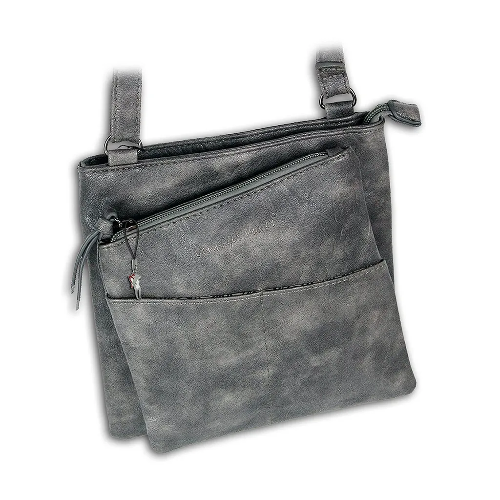 Jennifer Jones borsa da sera da donna in ecopelle grigio D2OTJ141K
