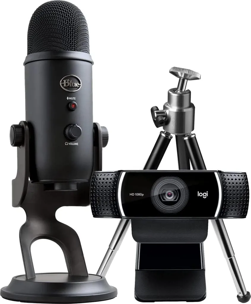Pack Streaming Webcam Full HD et Micro Condensateur USB Logitech Yeti