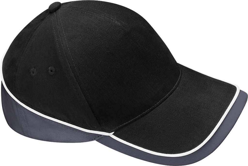 Beechfield Uni Baseballkappe Teamwear Competition RW223 (Einheitsgröße) (Schwarz/Graphit)