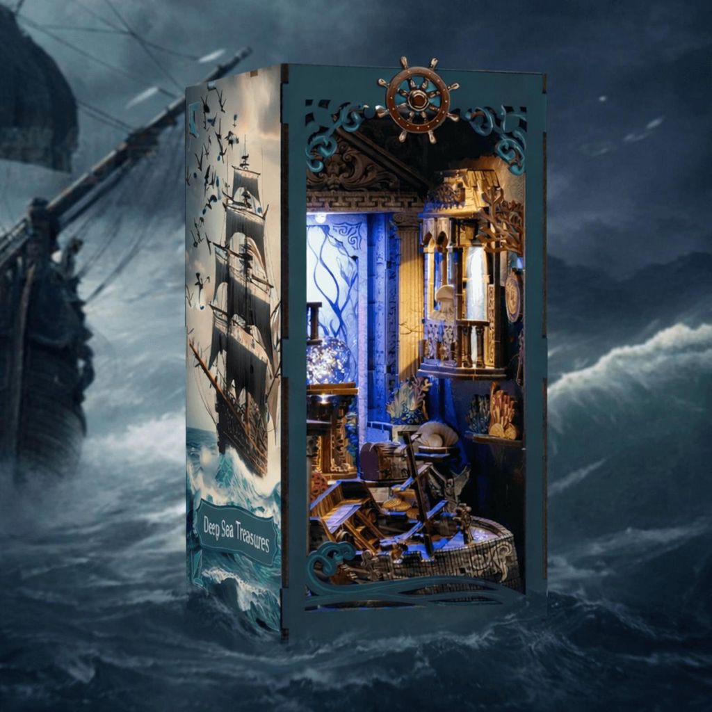 Deep Sea Treasures Diorama Tiefsee aus Holz Produktbild 